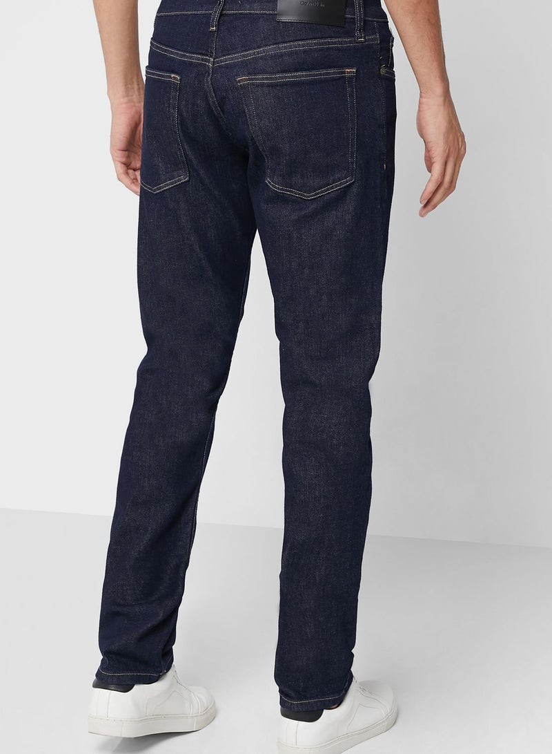 Casual Slim Fit Rinse Jeans