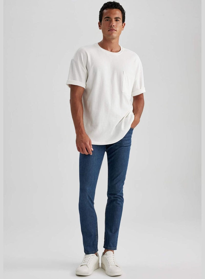 Man Slim Fit Denim Trousers