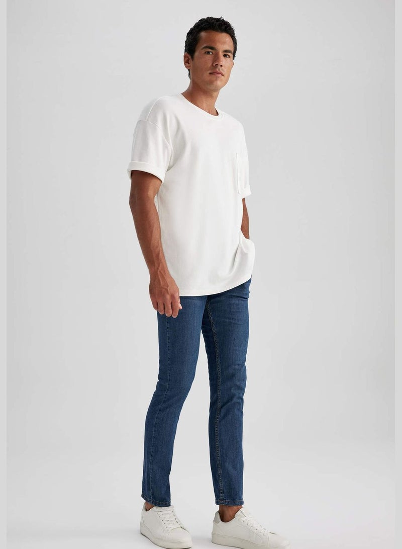 Man Slim Fit Denim Trousers