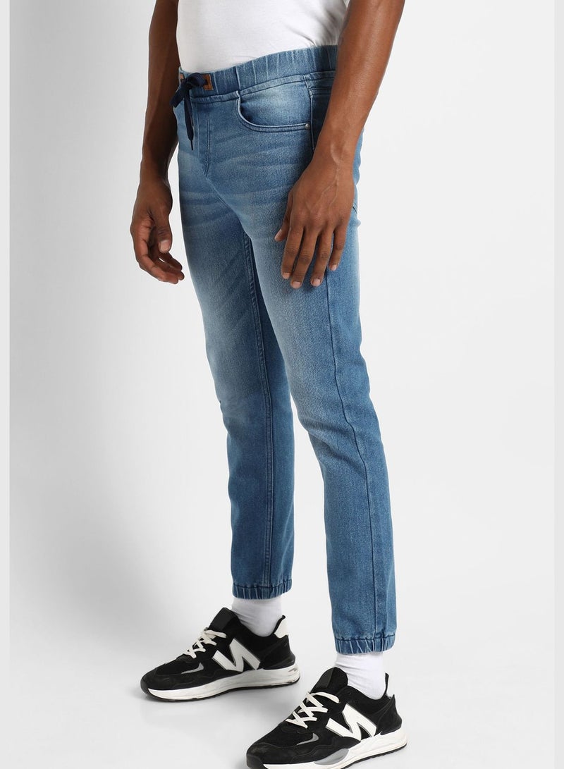 Men's Light -Washed Denim Jeans