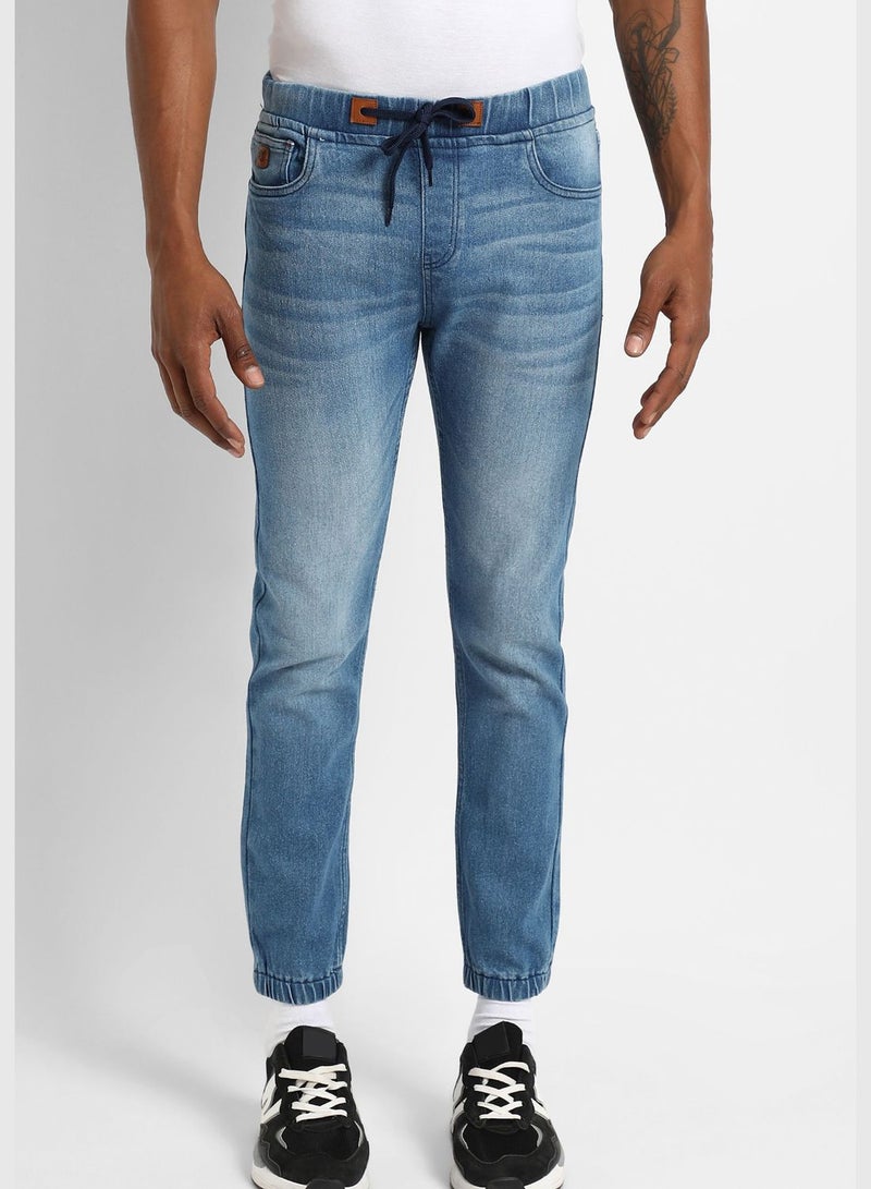 Men's Light -Washed Denim Jeans