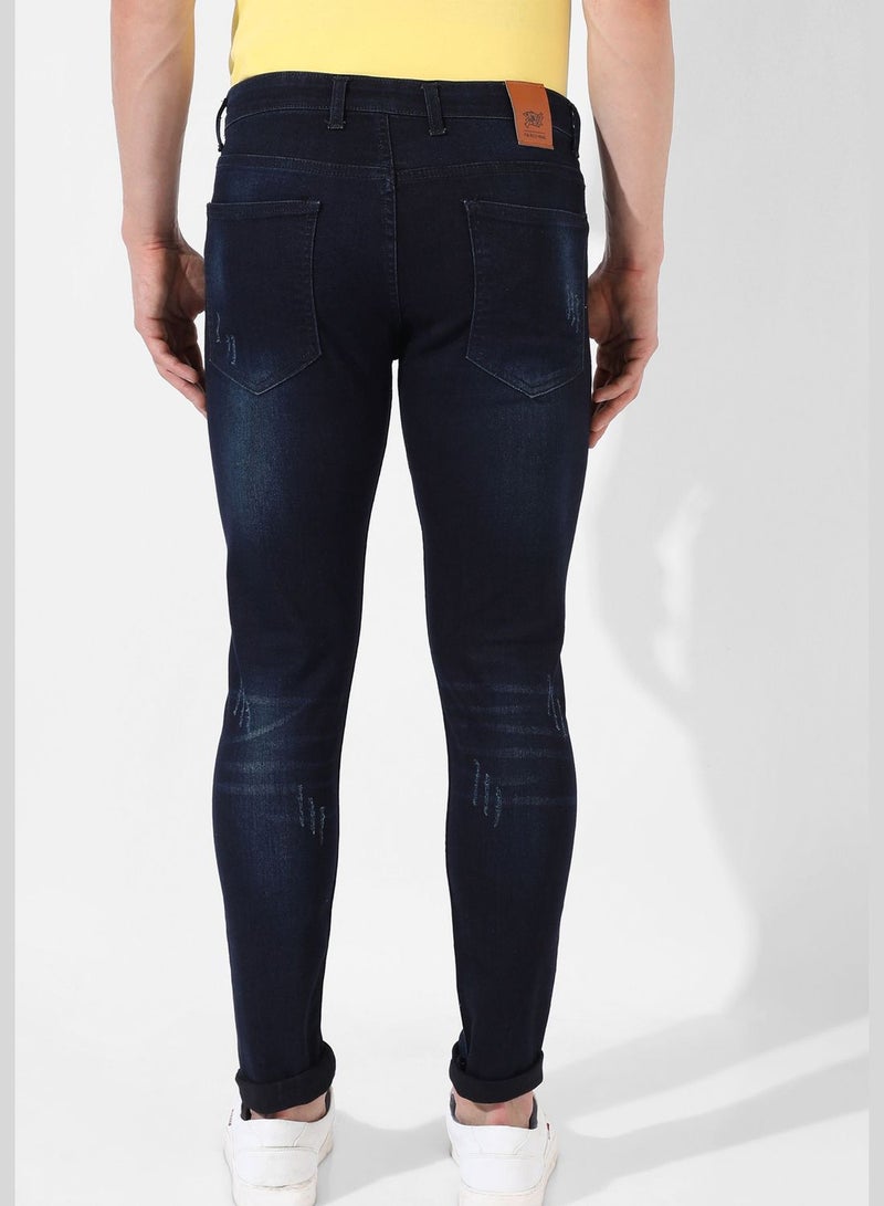 Men's Medium-Washed Denim Jeans