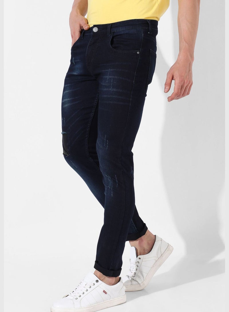 Men's Medium-Washed Denim Jeans