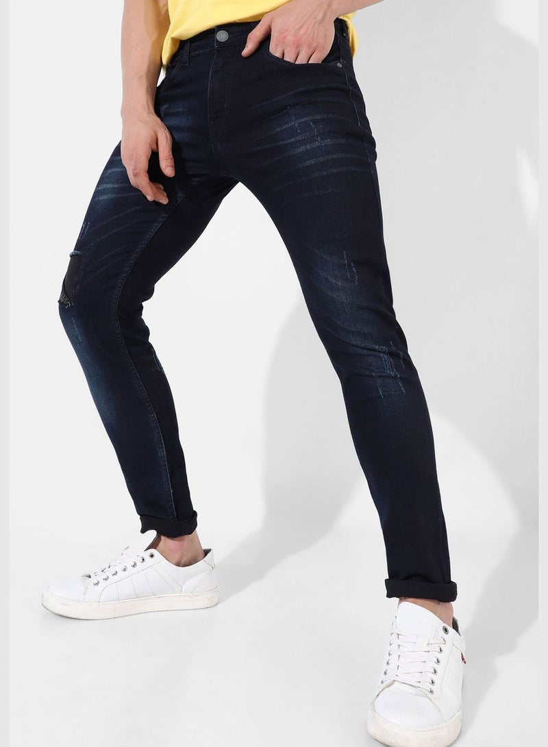 Men's Medium-Washed Denim Jeans