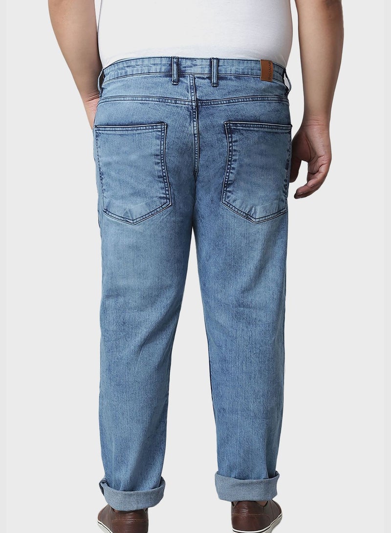 Jeans with Side Stripes