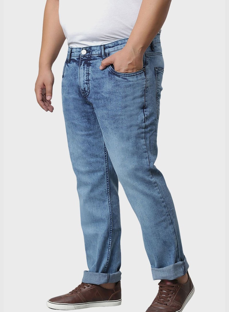 Jeans with Side Stripes