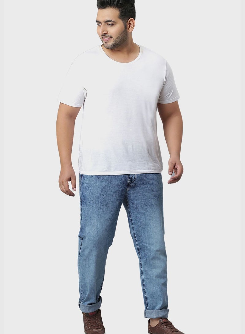 Jeans with Side Stripes