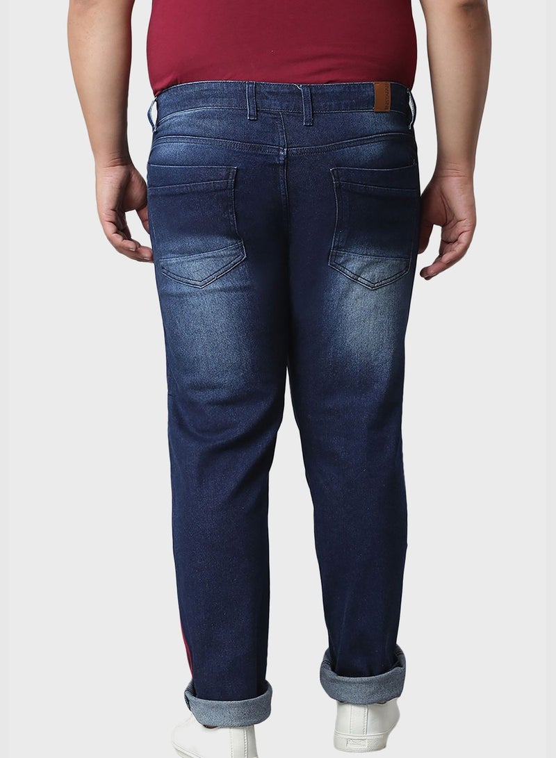 Jeans with Side Stripes