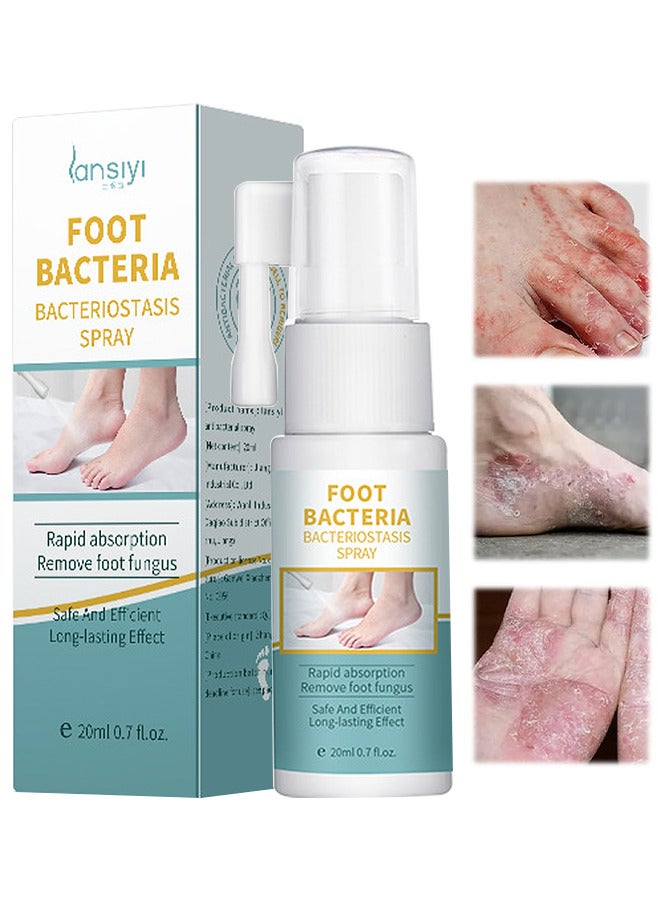 Foot Bacteria Bacteriostasis Spray, Shoe Deodorizer Foot Spray Odor Smell Eliminator Freshener For Athlete Sweat Feet Skin Repair, Natural Ingredients Soothe And Feet Itchy Care Spray