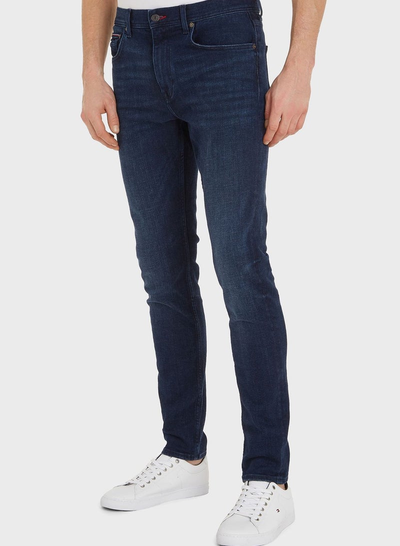 Rinse Wash Tapered Fit Jeans