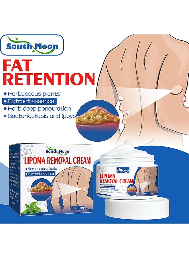 Lipoma Removal Cream, Underarm And Neck Lymphatic Care Cream, Lymphatic Drainage Cream, Anti-Cellulite Remover Cream, For Lipolysis Fat Lump Removal And Nodular Discomfort For Body And Face 50G