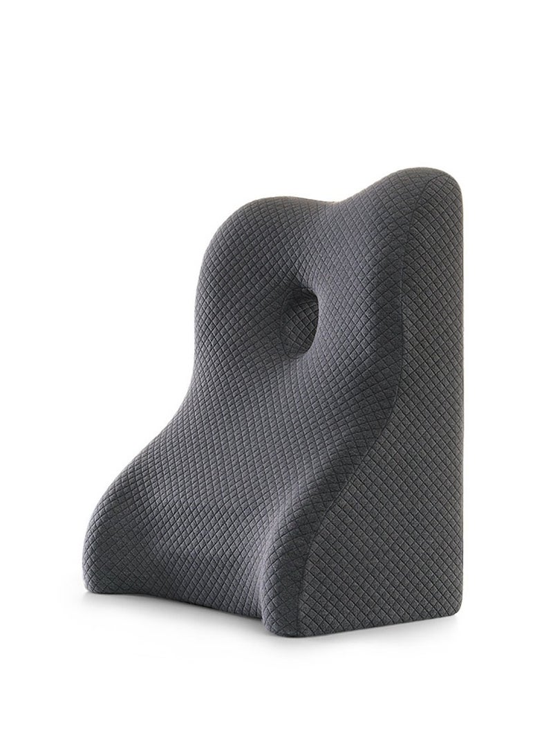 Lumbar Support Pillow for Office Chair, Memory Foam Ergonomic Orthopedic Backrest with Adjustable Straps, Back Pillows for Back Pain Relief, for Gaming Chair, Couch, Recliner