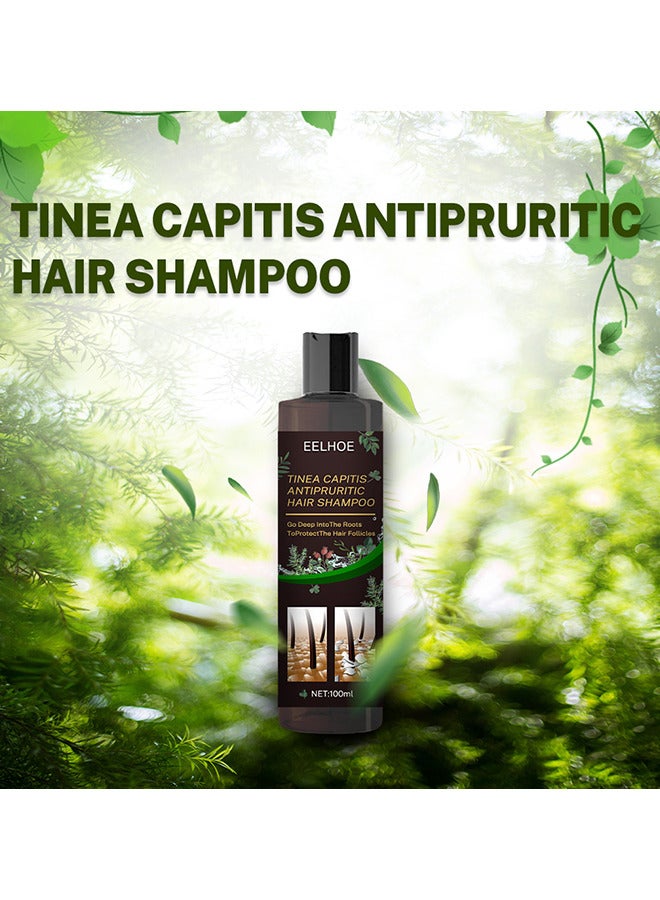 Tinea Capitis Antipruritic Hair Shampoo, Anti-Dandruff Shampoo, Shampoo For Scalp Prone To Folliculitis, Dermatitis, Dandruff, Mites, Itchy And Flaky Scalp, Treats Dandruff And Seborrheic Dermatitis