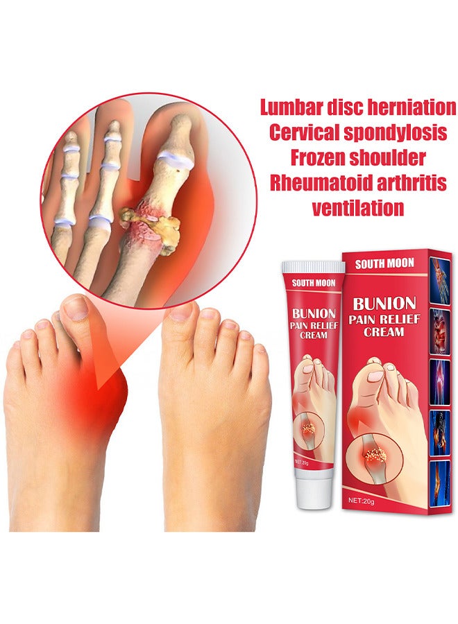 Bunion Pain Relief Cream, Toe Joint Valgus Corrector Cream, Healing Ointment For Gout Topical Arthritis Pain Relief For Joint Toe Relief Stiffness Gout Cream, Bunion Cream For Bunion And Toe Swelling