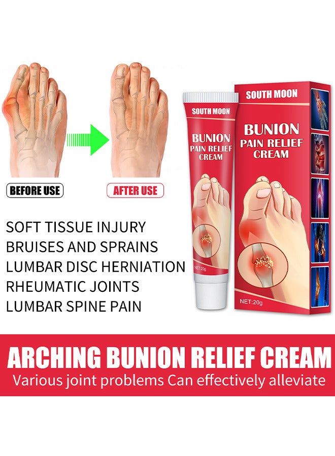 Bunion Pain Relief Cream, Toe Joint Valgus Corrector Cream, Healing Ointment For Gout Topical Arthritis Pain Relief For Joint Toe Relief Stiffness Gout Cream, Bunion Cream For Bunion And Toe Swelling