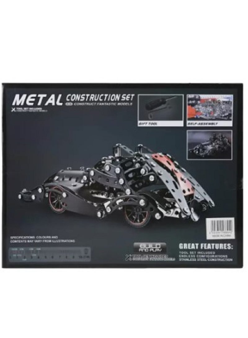 Metal Construction Build & Play Toy Set For Children- 332 Pieces