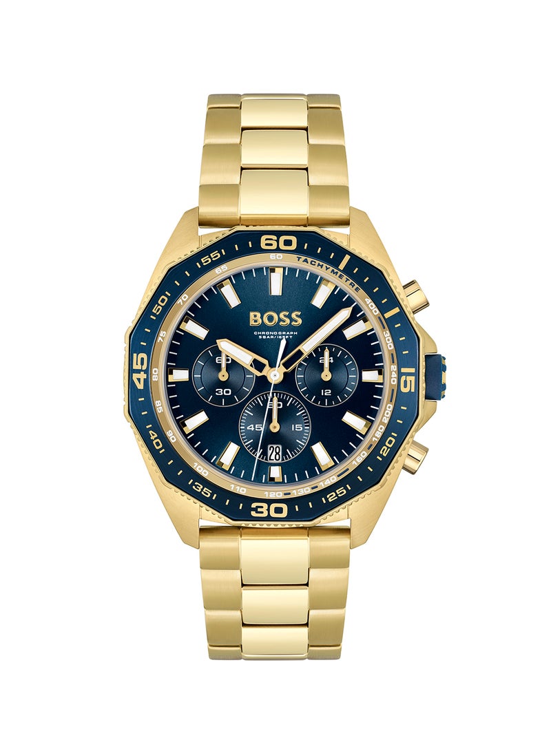 Men's Chronograph Round Shape Stainless Steel Wrist Watch 1513973 - 44 Mm