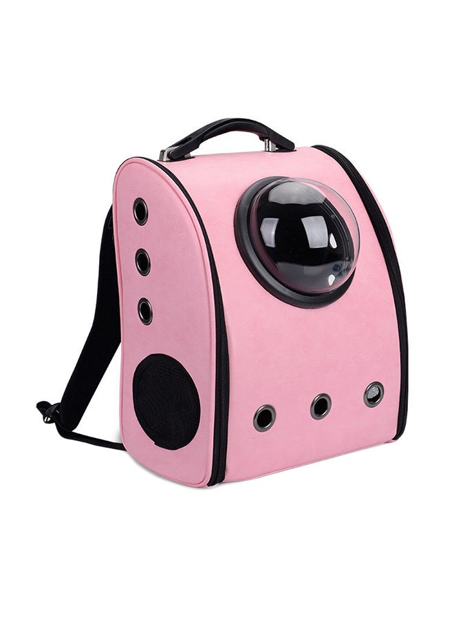 Portable Pet Carrier Space Capsule Breathable Backpack For Dog And Cat Pink