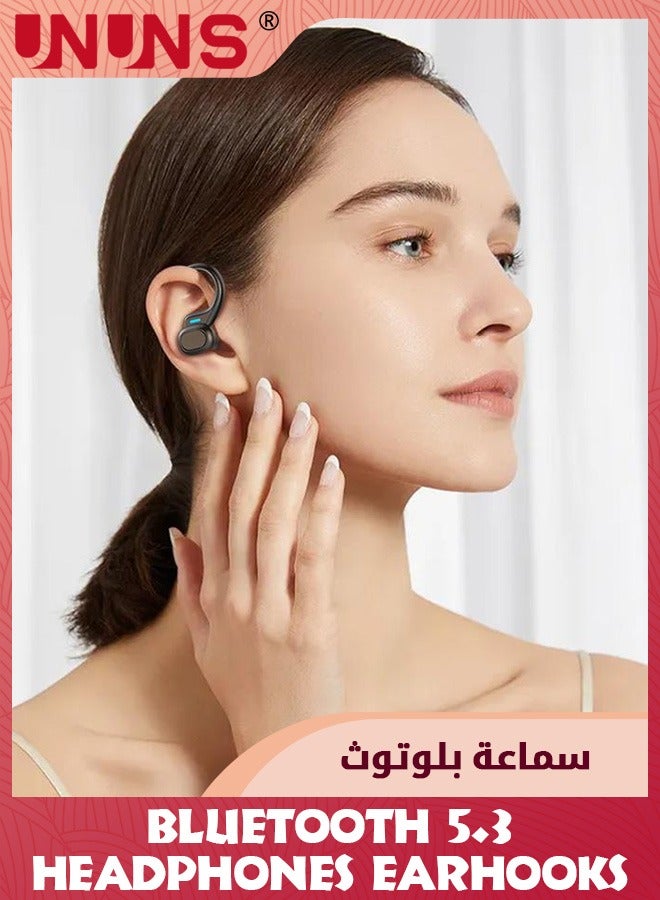Wireless Earbuds Bluetooth Headphones,HiFi Stereo Sport Headphones With Earhooks,LED Display Noise Cancelling,48H Playback,IP7 Waterproof Earphones Built-in Mic For iOS,Android Devices