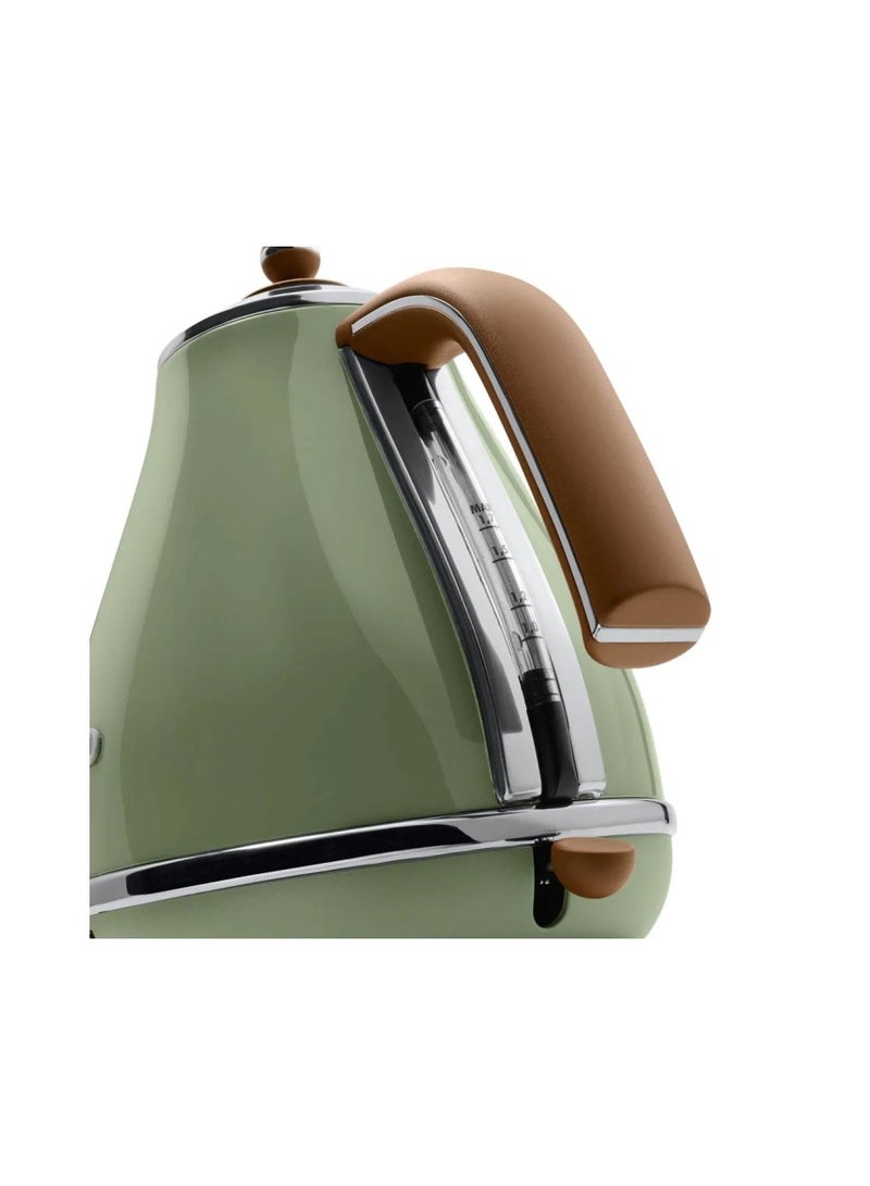 Icona Vintage Electric Kettle 1.7 L 2000 W KBOV2001.GR Olive