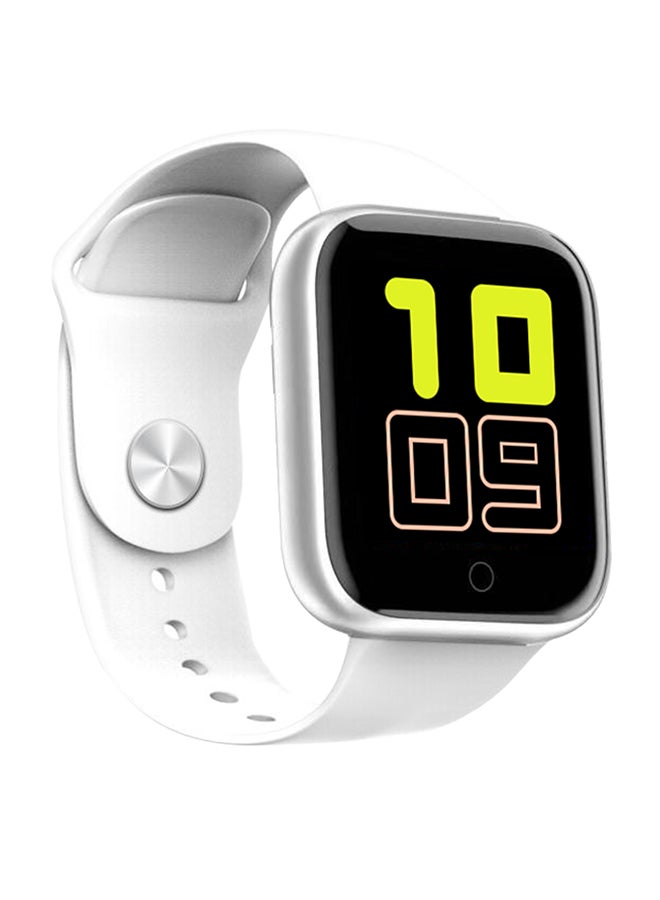 Heart Rate Monitoring Fitness Watch white