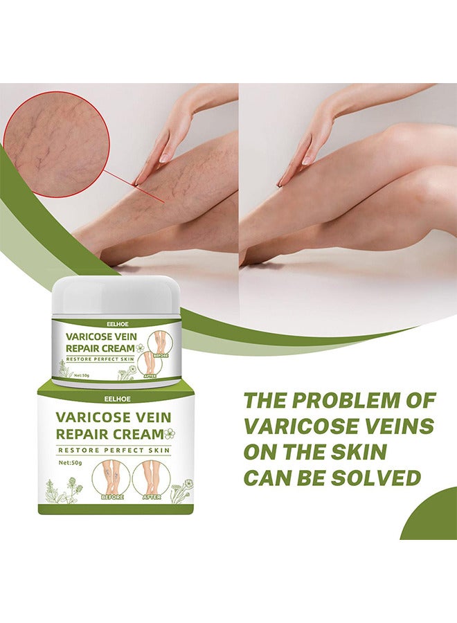 Varicose Veins Repair Cream, Spider Veins Repair Cream, Strengthen Capillary Health, Varicose Vein Treatment Cream For Legs, Improve Blood Circulation, Tired And Heavy Legs 50G