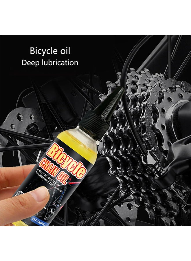 100ML All Purpose Bicycle Chain Oil Bike Bearing Chain Hub Lubricants Repair Lube Rust Prevention Also Works For Mechanic Tools Sewing Machine Automotive Accessories Home Appliances