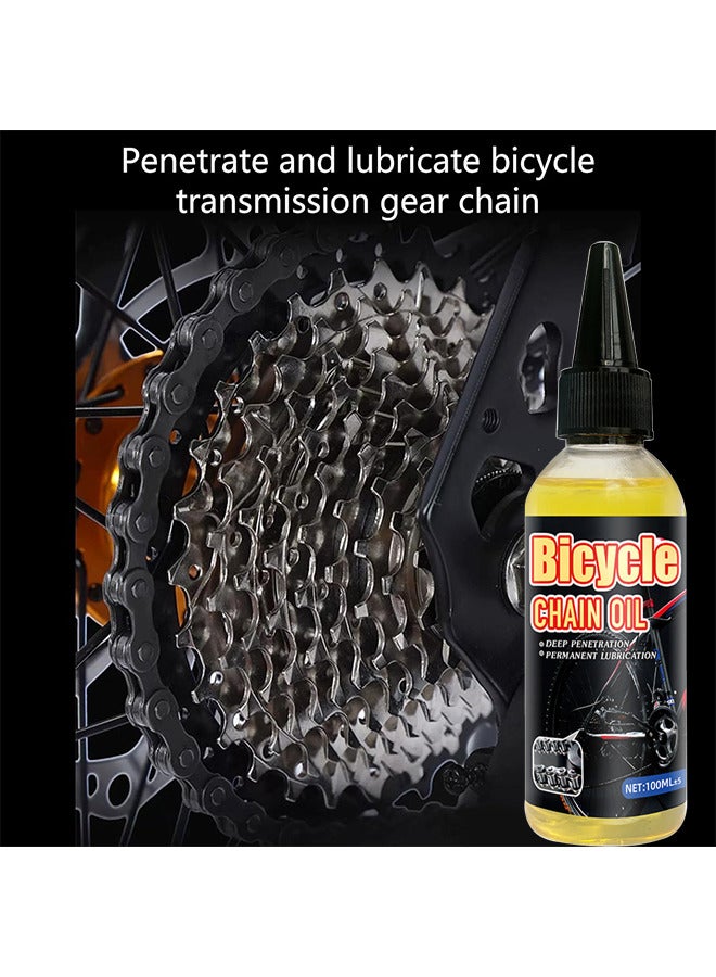 100ML All Purpose Bicycle Chain Oil Bike Bearing Chain Hub Lubricants Repair Lube Rust Prevention Also Works For Mechanic Tools Sewing Machine Automotive Accessories Home Appliances