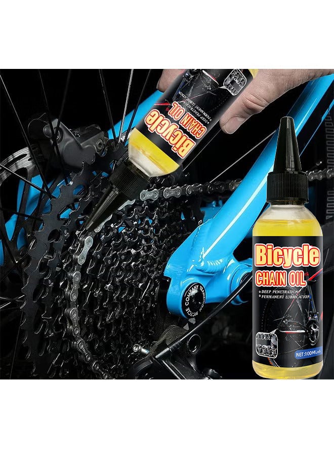 100ML All Purpose Bicycle Chain Oil Bike Bearing Chain Hub Lubricants Repair Lube Rust Prevention Also Works For Mechanic Tools Sewing Machine Automotive Accessories Home Appliances