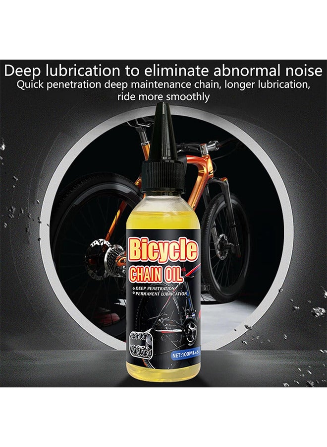 100ML All Purpose Bicycle Chain Oil Bike Bearing Chain Hub Lubricants Repair Lube Rust Prevention Also Works For Mechanic Tools Sewing Machine Automotive Accessories Home Appliances