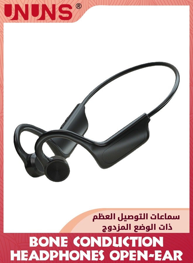 Bone Conduction Headphones,Wireless Bluetooth 5.0 Open Ear Headphone,IPX6 Waterproof Headset With Microphone,Support TF Card,Long Battery Life,Sport Earphones For Runners Fitness Cycling