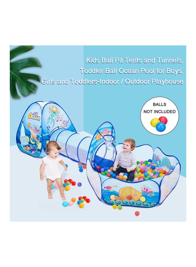 Ball Ocean Pool Pit Tent And Tunnel 210x85x110cm