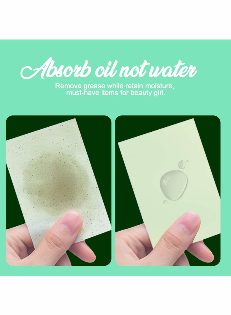 300 Sheets Oil Absorbing Tissues for Facial Skin Care and Make Up(Green, Blue, Brown)