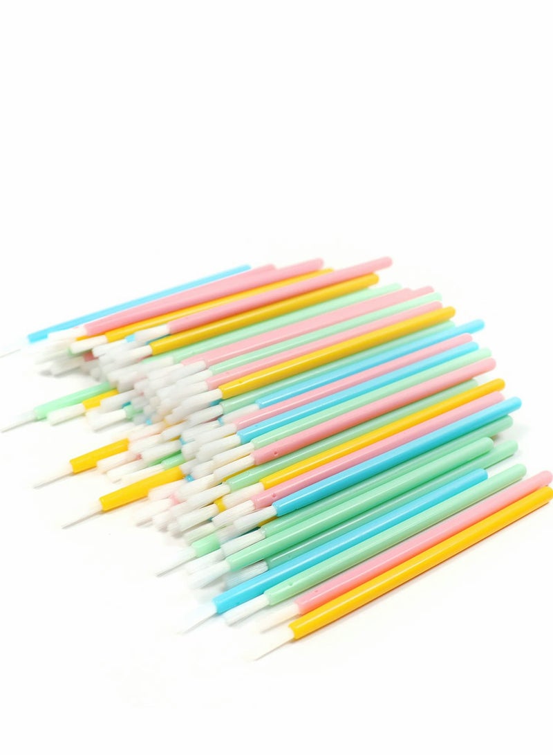 Lip Brushes, 100 Pcs Disposable Makeup Brush Lipstick Gloss Applicators with Soft Head Cosmetic Wands Mini Paint Brushes