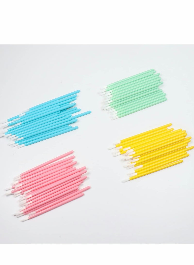 Lip Brushes, 100 Pcs Disposable Makeup Brush Lipstick Gloss Applicators with Soft Head Cosmetic Wands Mini Paint Brushes