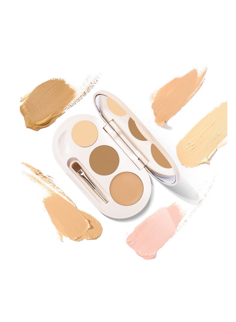 SYOSI, 3 Colors Cream Contour Palette, Concealer Makeup Palette Color Corrector, Highlighter and Bronzer Palette, Foundation Color Correcting Concealer