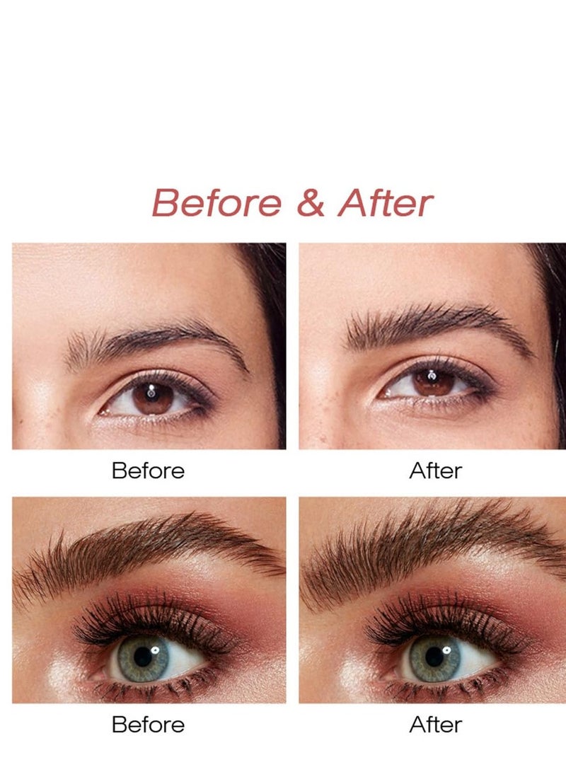 2Pcs Clear Brow Mascara Setting Gel Makeup Set,Eye Brow Eyebrow Glue Soap Wax Lift Gel Clear,gel para cejas transparente,Brow Fast Sculpt,Cruelty Free,Long Lasting Waterproof Cosmetics Make Up