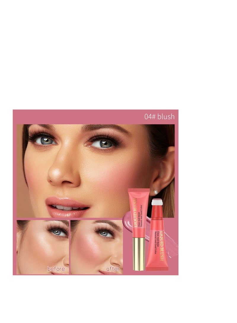 3 Pcs Liquid Blush, Dewy Cheek Tint, Creamy Texture Blush Wand, Natural Makeup, Moisturizing Lightweight Blendable Feel