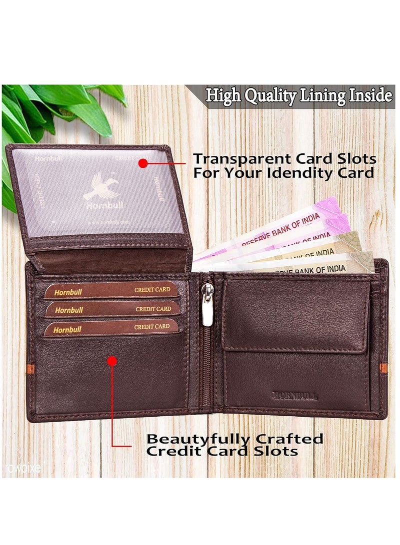 Denial Leather Wallet for Men | Wallets Men with RFID Blocking | Men’s Wallet (BW104151)