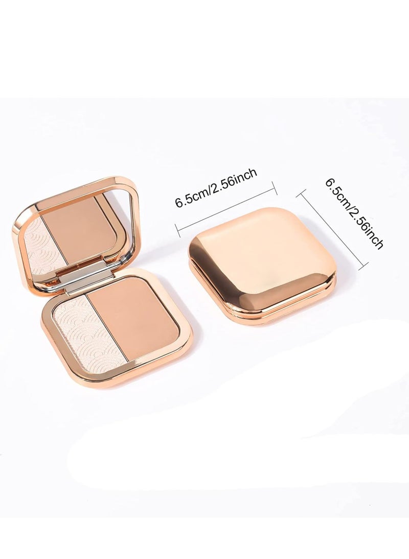 Highlighter Contour Palette Bronzer HighlighterMatte Contour Pressed Powder Face Contouring Palette Lasting Shimmer Glow Kit
