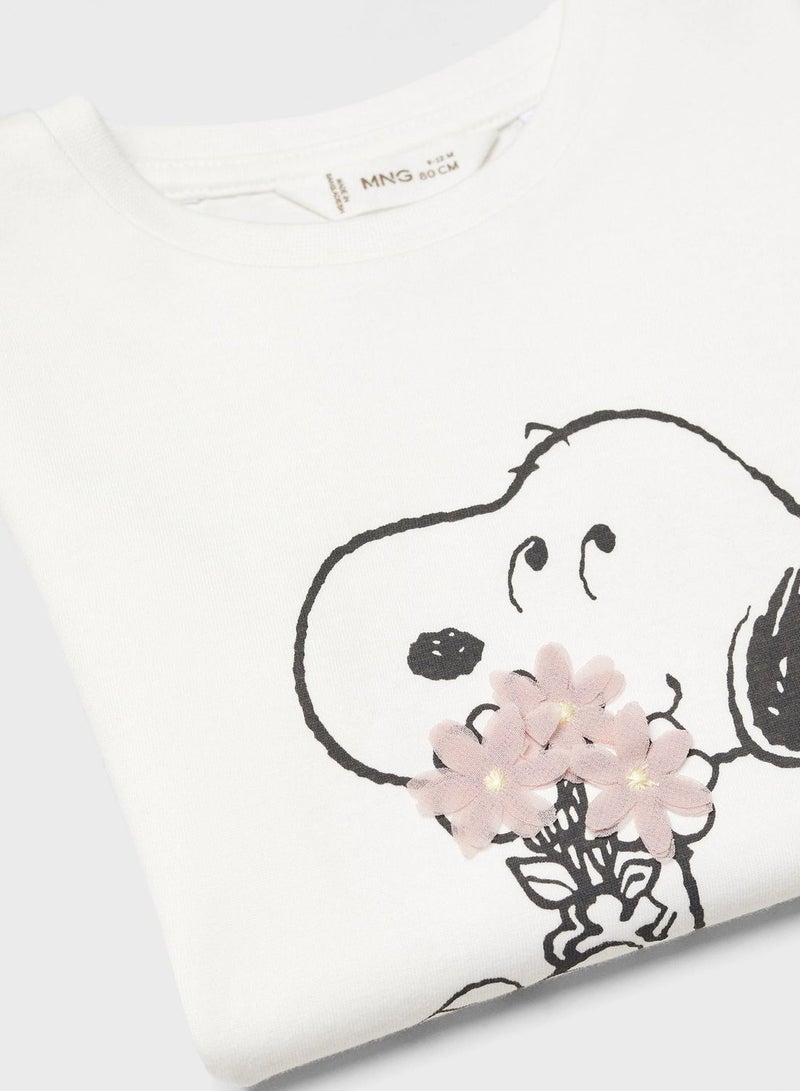 Infant Snoopy Printed T-Shirt