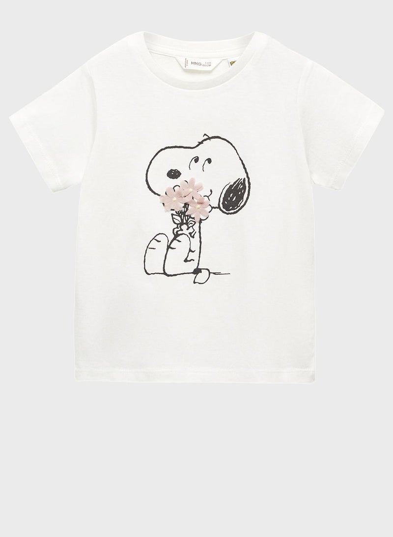 Infant Snoopy Printed T-Shirt