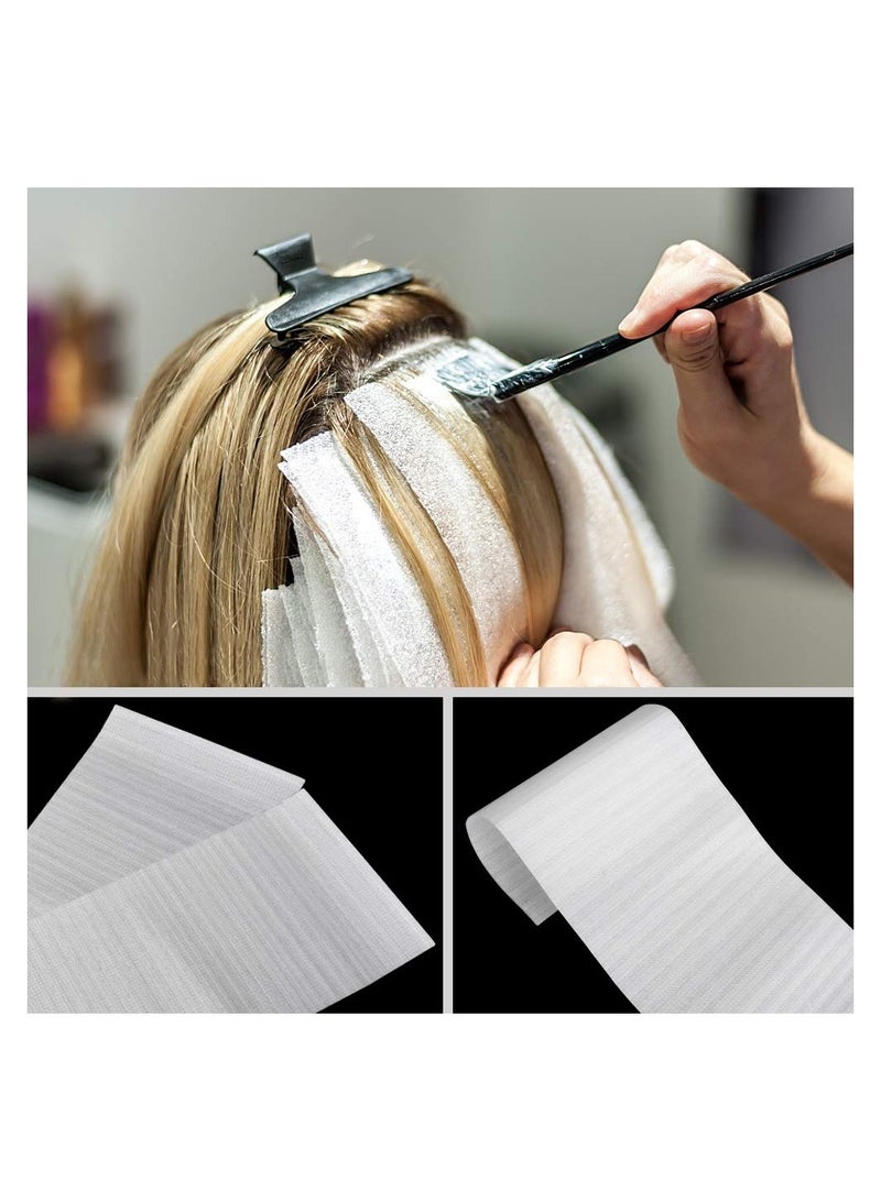 Hair Dye Paper, 50PCS Reusable Foam Hair Wraps Hair Dye Paper, Large Size Henna Repellent Hair Tint Paper, Professional Hair Coloring Highlighting Strips for Salon Barber Hair Stylists