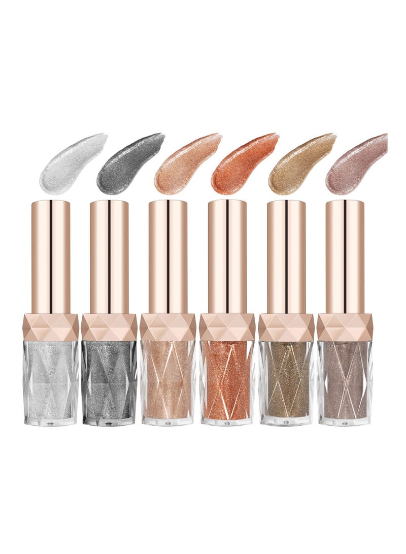 Diamond Shimmer Eyeshadow Long Lasting Lightweight Metals Gloss Sparkling Quick-Drying Eye shadow