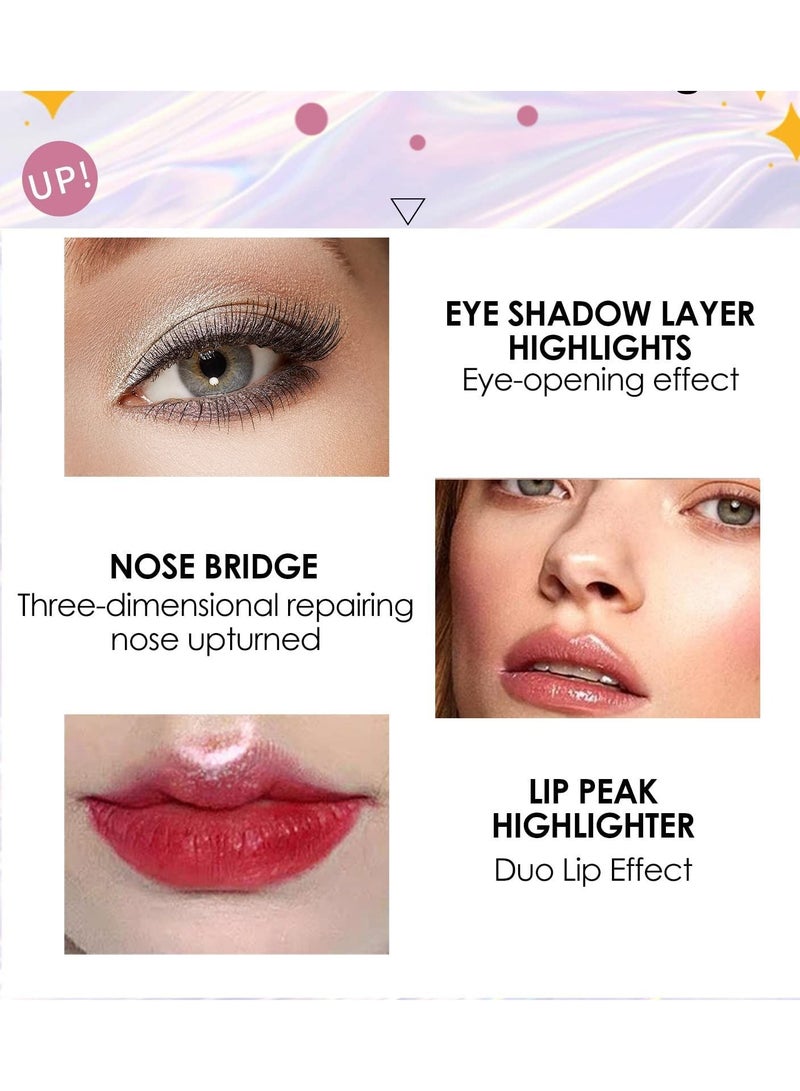 Diamond Shimmer Eyeshadow Long Lasting Lightweight Metals Gloss Sparkling Quick-Drying Eye shadow