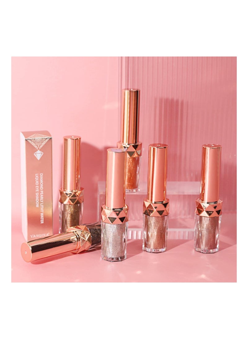 Diamond Shimmer Eyeshadow Long Lasting Lightweight Metals Gloss Sparkling Quick-Drying Eye shadow