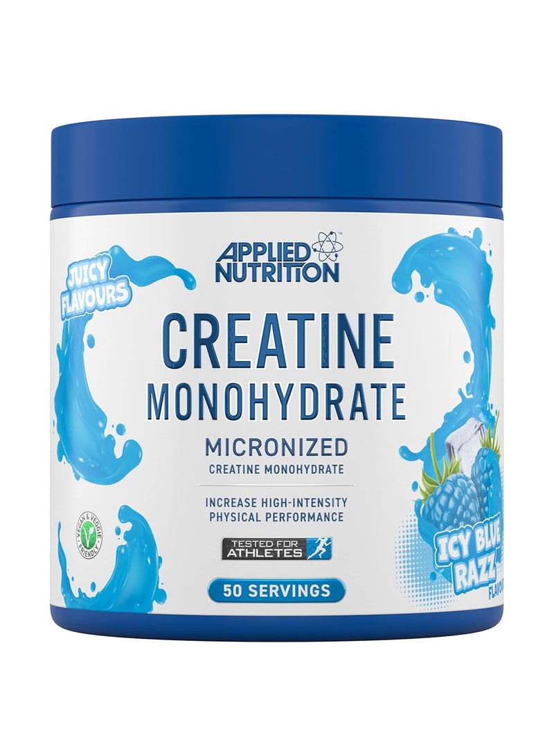 Applied Nutrition Creatine Monohydrate 250g icy blue razz flavor