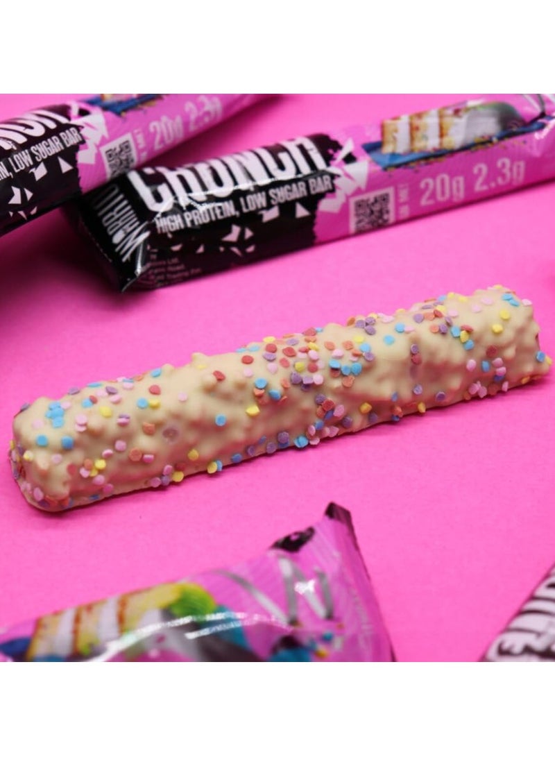 WARRIOR Crunch High Protein Bar Birthday Cake Flavor 64g Pack of 12
