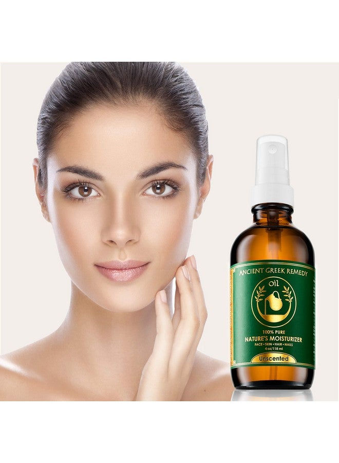Unscented Organic Face And Body Oil Made Of Olive Almond Jojoba Grapeseed Sunflower And Vitamin E Oil For Sensitive Dry Skin Hair Nails. Anti Aging Moisturizer For Women Men