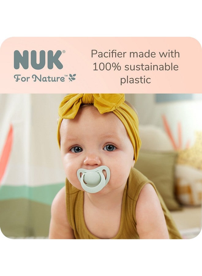 For Nature™ Orthodontic Pacifier 06M 4Pack Neutral